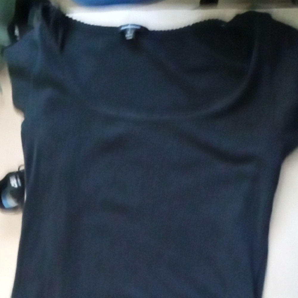 Ambiance Black Ribbed Top